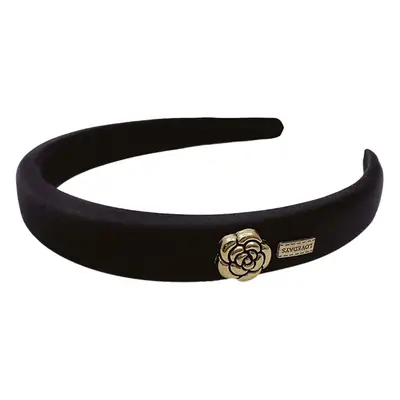 Black Camellia Headband for Women's Hair Accessories