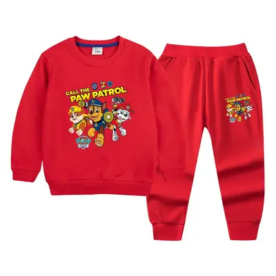 Wang Wang Boys Orange Cartoon Sweatpants Set 2022