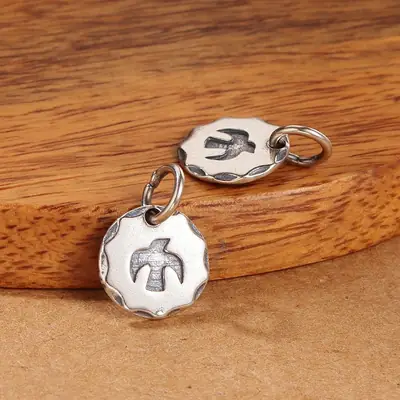 S925 Sterling Silver Flying Eagle Pendant Set