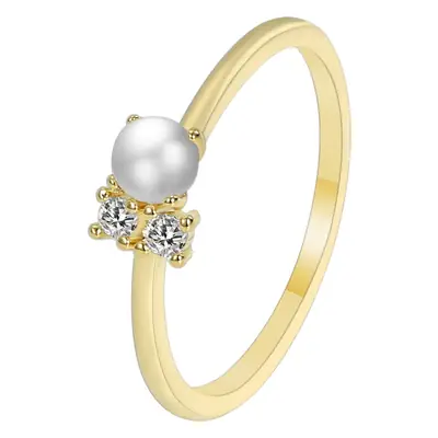 Zircon Bead Ring for Women Light Luxury Cold Style