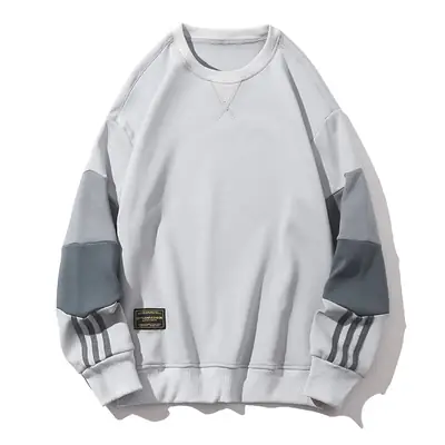 Men's 2022 Black Joker Crewneck Sweatshirt with Blue White Sleeves