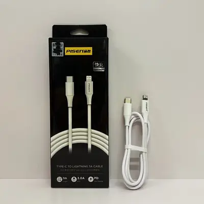 White PD Fast Charging Cable C to L iPhone Compatible