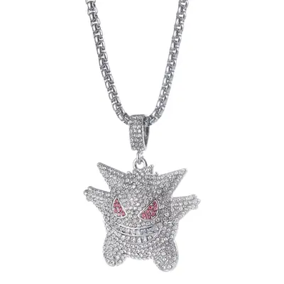 Korean Style Anime Diamond Cartoon Necklace for Men