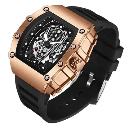 Sanda Quartz Men's Cut Out Watch 7045 Colors