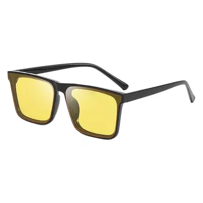 Men's Polarized UV400 Sunglasses Black Yellow