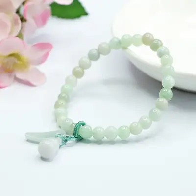 Guan Yu Jade Bracelet Natural Green Live Wholesale Dropshipping