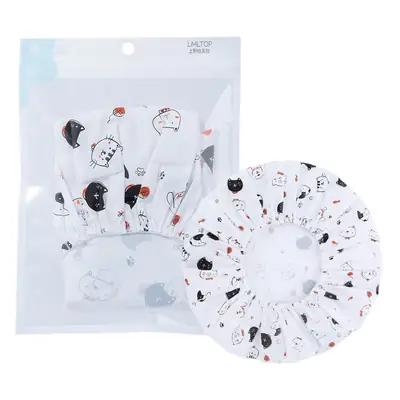Lamera Thickened Shower Cap Women Cartoon Waterproof