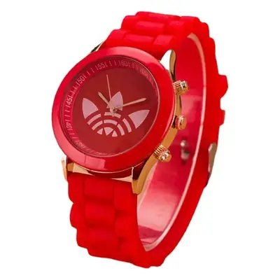 Purple Silicone 3-4 Leaf Clover Watch for Girls