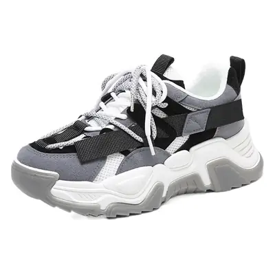 Korean Style Women's Winter Running Shoes Green White