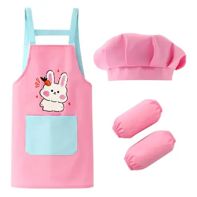Waterproof Baby Apron with Hood & Gloves Set