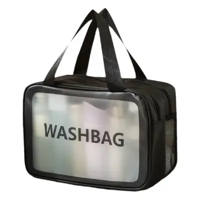 Portable Waterproof Cosmetic Storage Bag Pink 21x31x15cm