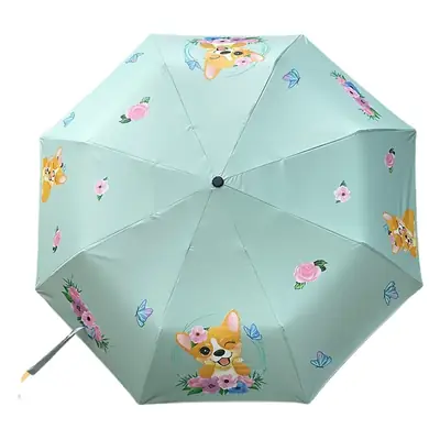 Cute Cartoon Dog Print Dual-Purpose Umbrella