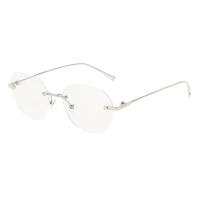 Men Anti-Radiation Flat Glasses Blue Light Rimless