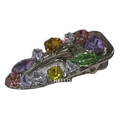 Sweet Girl Hairpin with Heart Design & Gemstones