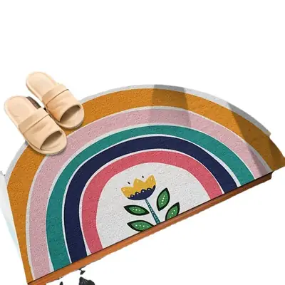 Cartoon Rainbow Floor Mat Anti-Slip Dust-Removing
