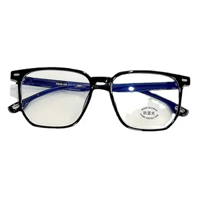 30158 New Business Tr Large Frame Glasses No-Makeup Transparent Anti-Blue Light