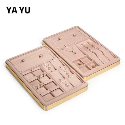 Yayu Pink Jewelry Tray with 12 Slots for Rings & Earrings