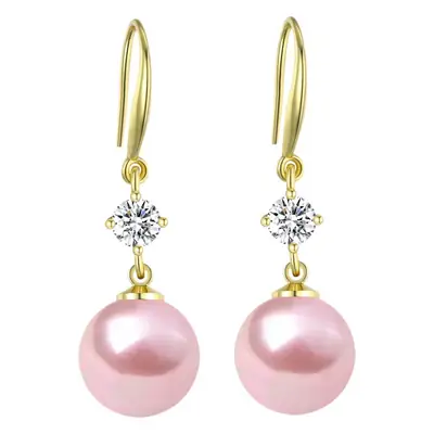 Dark Purple Pearl Earrings for Women