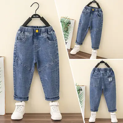 Korean Style Boys Jeans Spring Autumn Long Pants