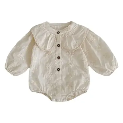 2025 Cotton Baby Girl Embroidered Long Sleeve Top