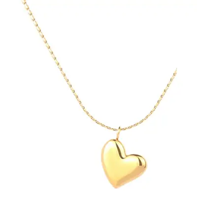 Nude Heart Necklace 18K Gold Plated Women's Collarbone Chain