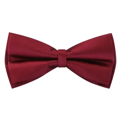 Men's Double Tie Groom Bow Set Wine Red Black Wedding