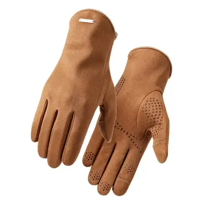 Men's Suede Touchscreen Gloves Winter Warm Non-Slip