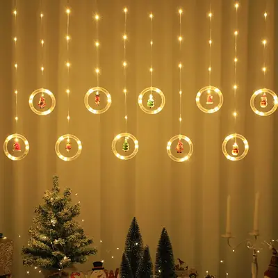 Christmas Star & Tree LED Curtain Lights
