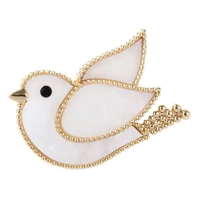 Golden Bird Peace Dove Brooch for Men Women