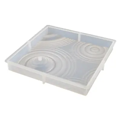 Silicone Mould for Square Flower Pot with Glue Dropping Design