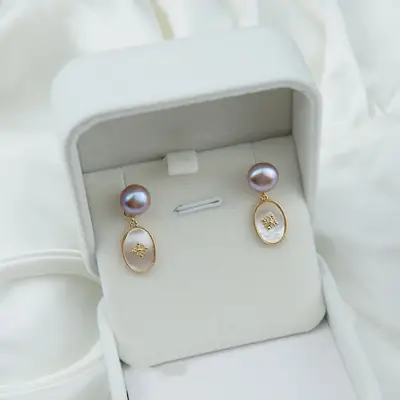 Vintage Pearl Earrings Set for Women