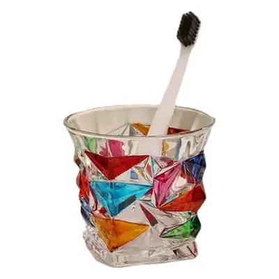 Creative Colorful Glass Mouthwash Cup 310ml