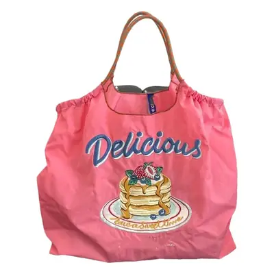Pink Cake Embroidered Handbag Large Capacity