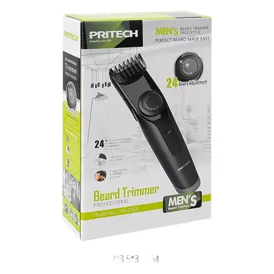 Pritech Black Hair Clipper 15.7cm Professional Salon