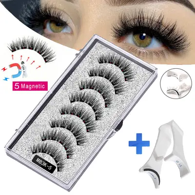 Magnetic False Eyelashes Set with Clip