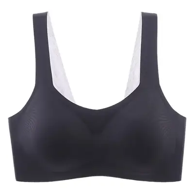 Wireless Push-Up Bra with Built-In Pads, Skin-Friendly, Blue