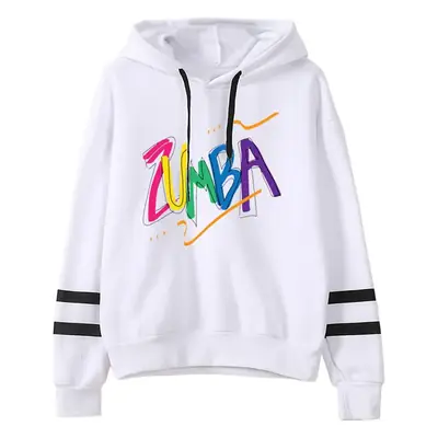 ZUMBA Printed Hoodie for Men Women Gray