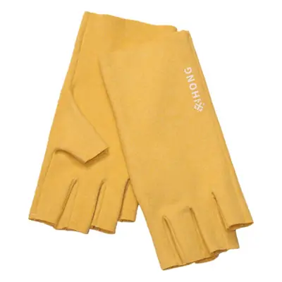 Women's Black Velvet Finger Gloves Winter Office Writing