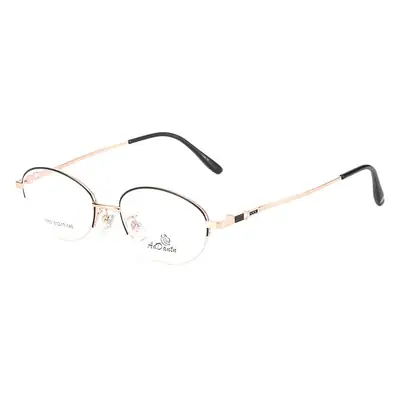 Women's Pink Metal Myopia Glasses Frame 1750