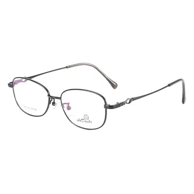 Women's Red Tinted Half Frame Glasses Frame for Myopia Astigmatism