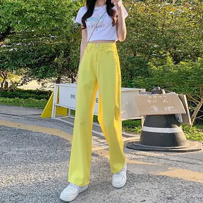 Women Wide Leg Jeans 2022 Summer Slim Fit