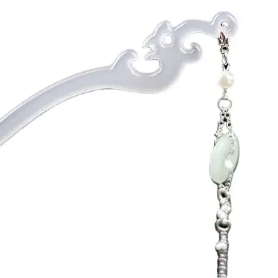 Antique Tassel Cheongsam Ball Headwear Ping An Buckle Hairpin