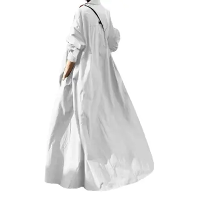 Japanese Style Long Sleeve Cotton Linen Dress Women