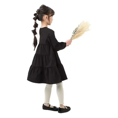 Cute Long Sleeve Cotton Dress for Girls 110cm
