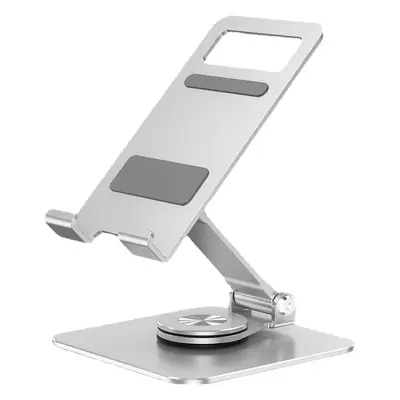 Silver Rotating Phone Stand for Desk or Table