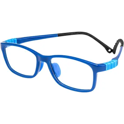 Children's Myopia Glasses 9010ET Silicone Black Small Frame