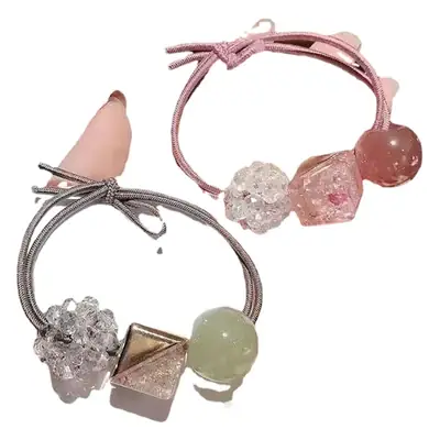 Korean Style Multi Color Cherry Hair Ring Rubber Band