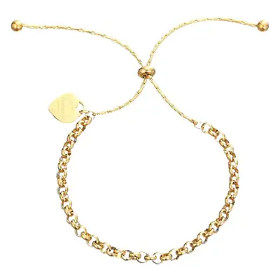 Adjustable Love Pull Titanium Steel Bracelet Round Pearl Chain Ankle Women's Color-free Light Luxury European and American Bracelet Personalized