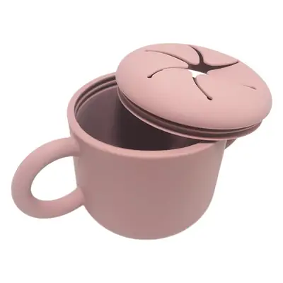 Binaural Petal Silicone Snack Cup with Handle