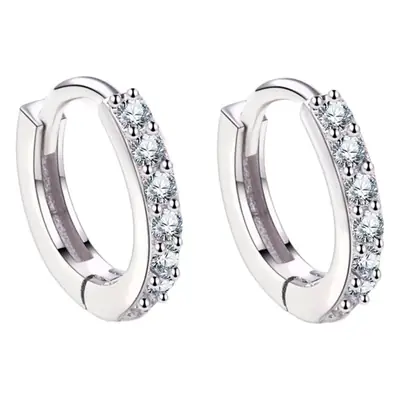 Korean Style Cross-Country Earrings with Zircon